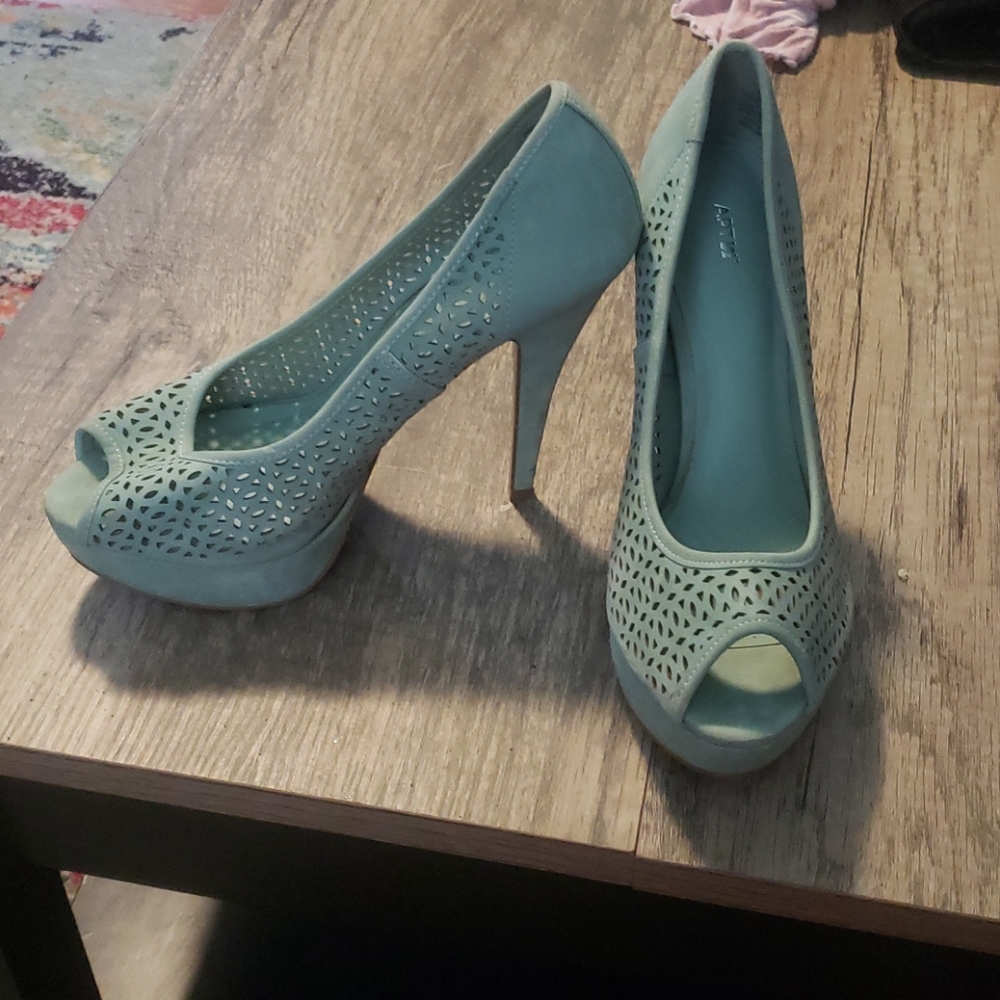 Blue heels